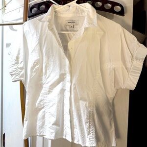 Banana Republic White Casual Button Down Shirt